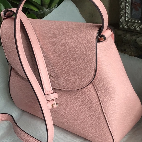 NEW WITH TAGS Kate Spade Pebbled Leather Pink Handbag/Crossbody - Picture 6 of 7